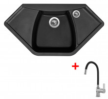 Sinks NAIKY 980 Pureblack + Flexia 